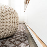 Faro Marokko Diamond Tribal Medallion Indoor/Outdoor Area Rug