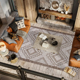 Faro Marokko Diamond Tribal Medallion Indoor/Outdoor Area Rug