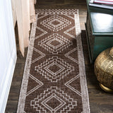 Faro Marokko Diamond Tribal Medallion Indoor/Outdoor Area Rug