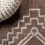 Faro Marokko Diamond Tribal Medallion Indoor/Outdoor Area Rug