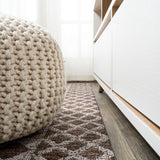 Faro Marokko Diamond Tribal Medallion Indoor/Outdoor Area Rug
