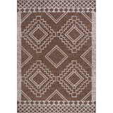 Faro Marokko Diamond Tribal Medallion Indoor/Outdoor Area Rug