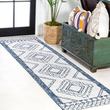 Faro Marokko Diamond Tribal Medallion Indoor/Outdoor Area Rug