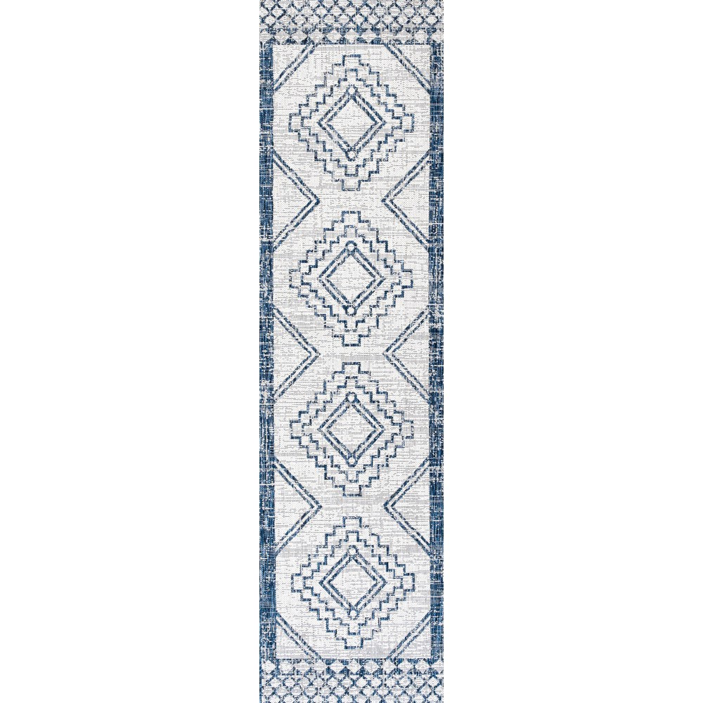 Faro Marokko Diamond Tribal Medallion Indoor/Outdoor Area Rug