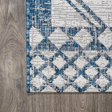 Faro Marokko Diamond Tribal Medallion Indoor/Outdoor Area Rug