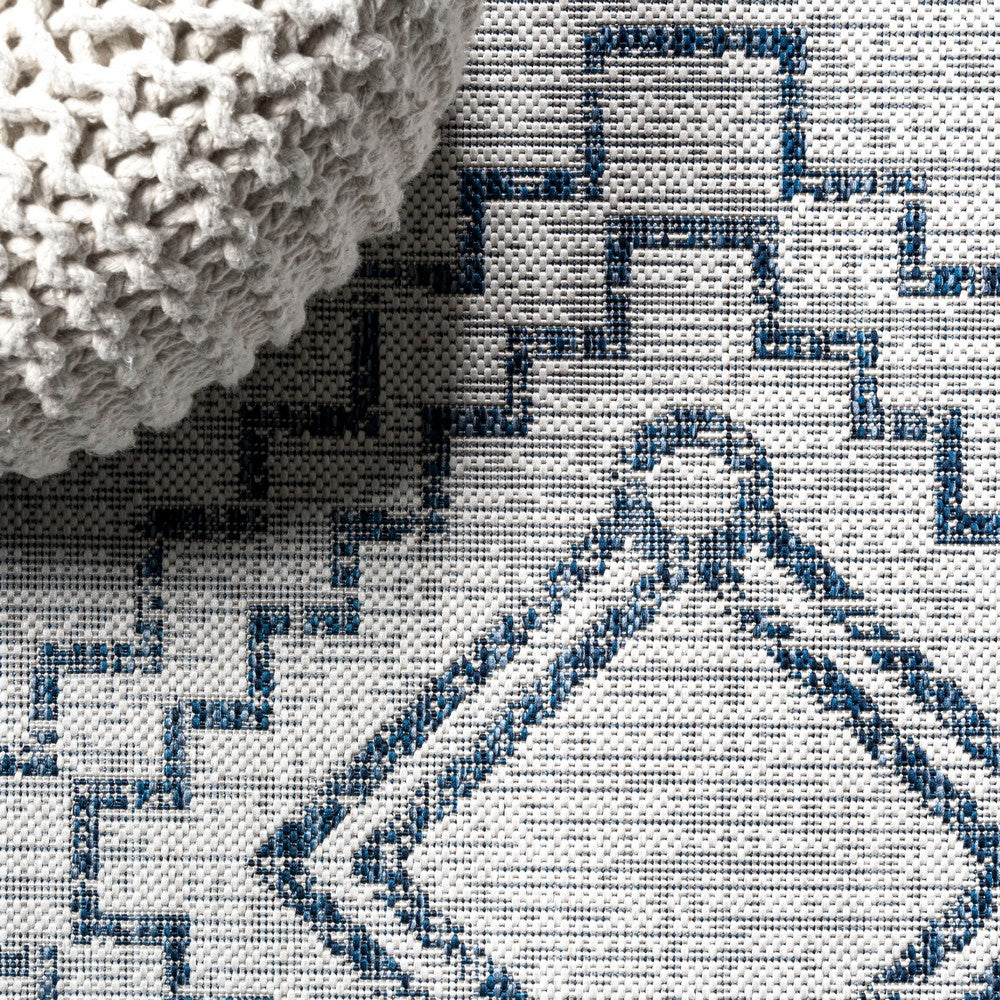 Faro Marokko Diamond Tribal Medallion Indoor/Outdoor Area Rug
