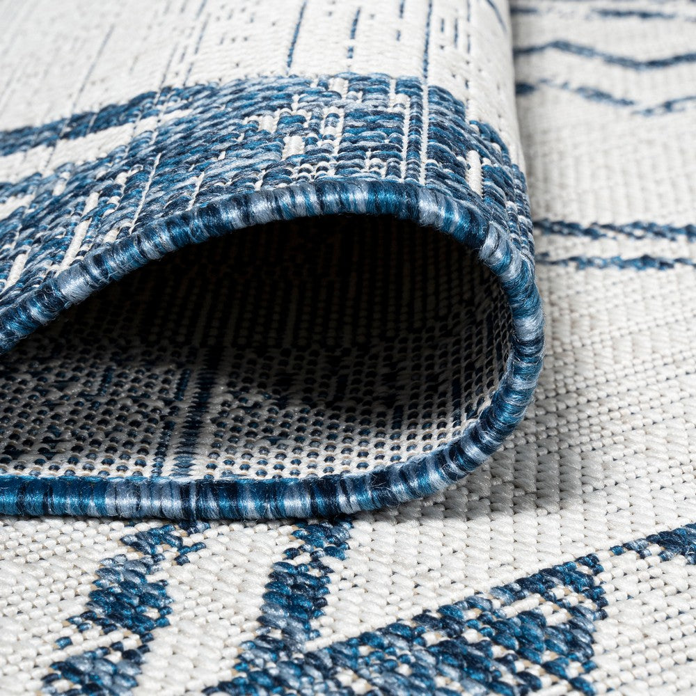 Faro Marokko Diamond Tribal Medallion Indoor/Outdoor Area Rug