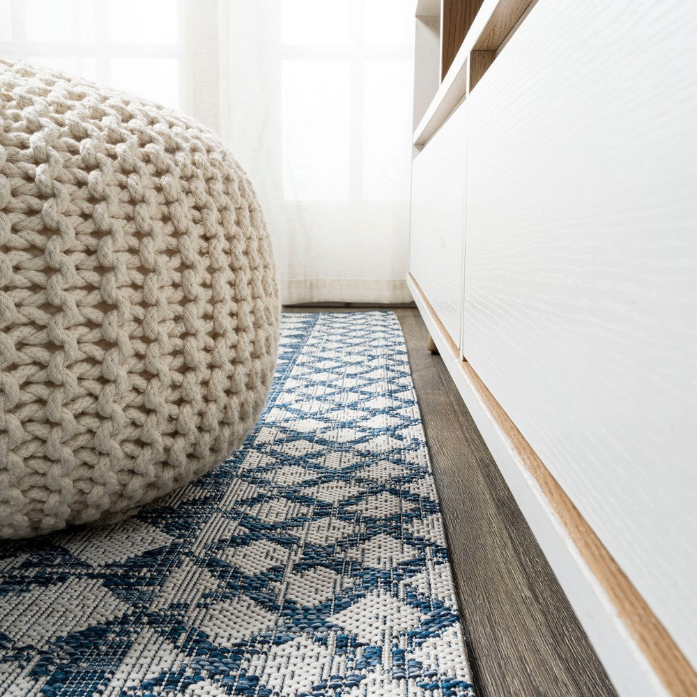 Faro Marokko Diamond Tribal Medallion Indoor/Outdoor Area Rug