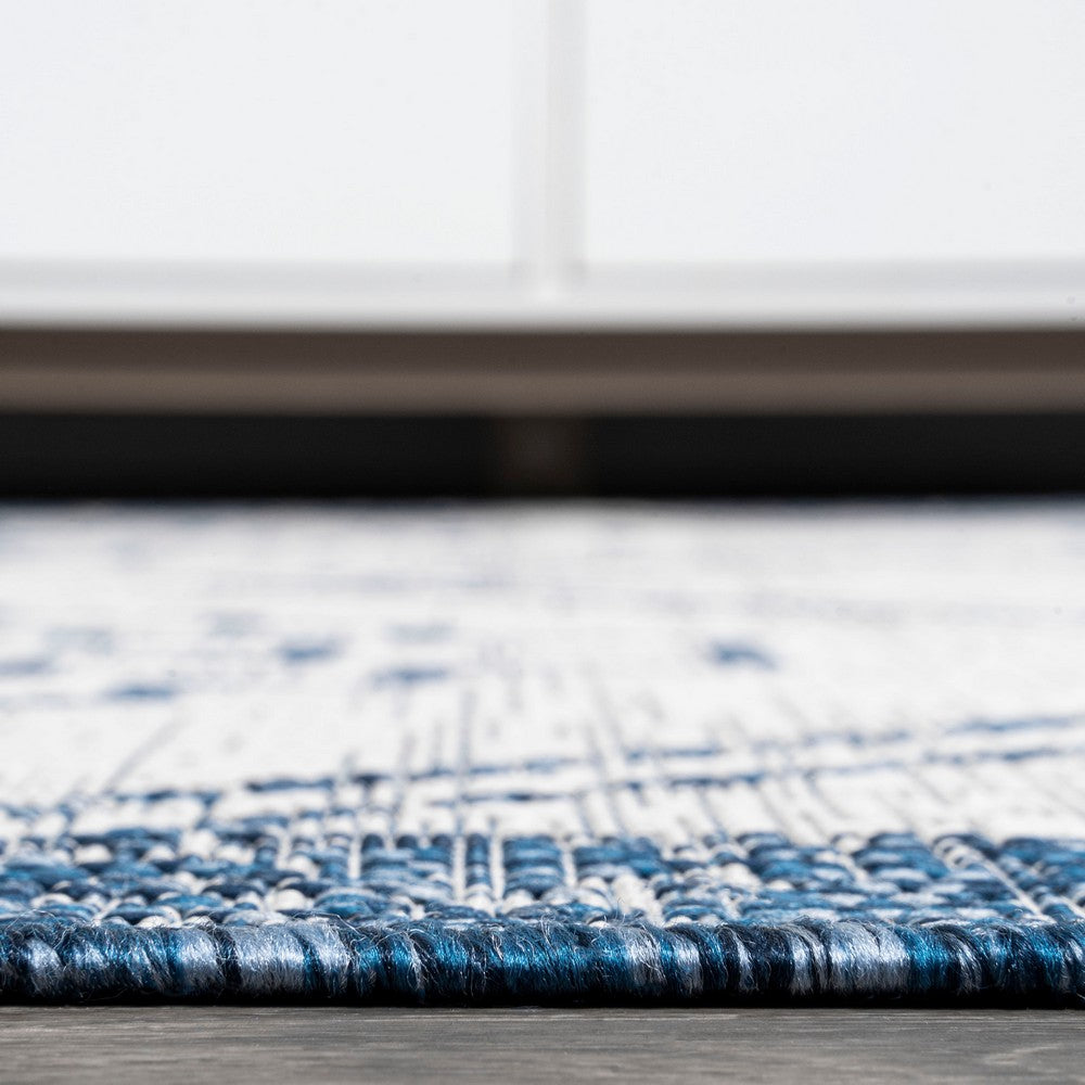 Faro Marokko Diamond Tribal Medallion Indoor/Outdoor Area Rug