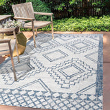Faro Marokko Diamond Tribal Medallion Indoor/Outdoor Area Rug