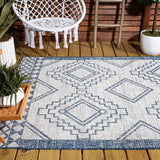 Faro Marokko Diamond Tribal Medallion Indoor/Outdoor Area Rug