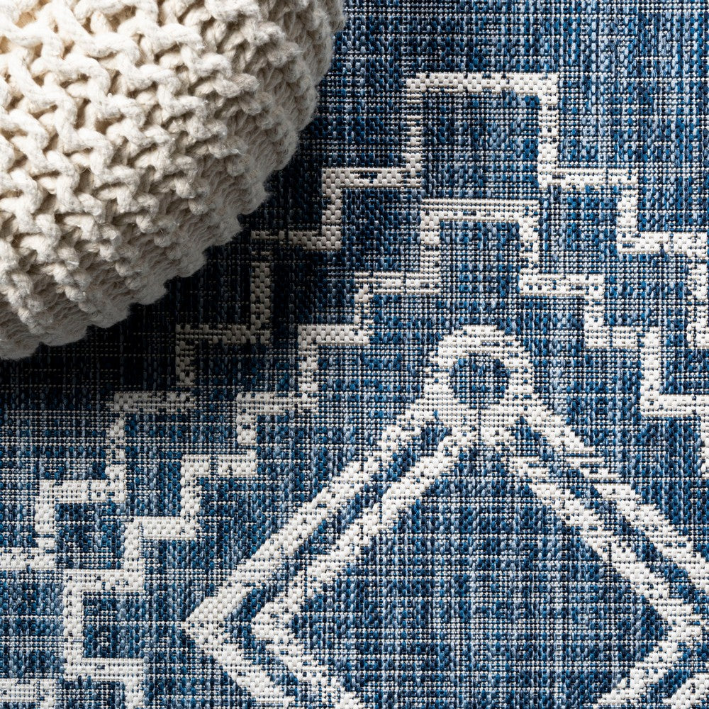 Faro Marokko Diamond Tribal Medallion Indoor/Outdoor Area Rug