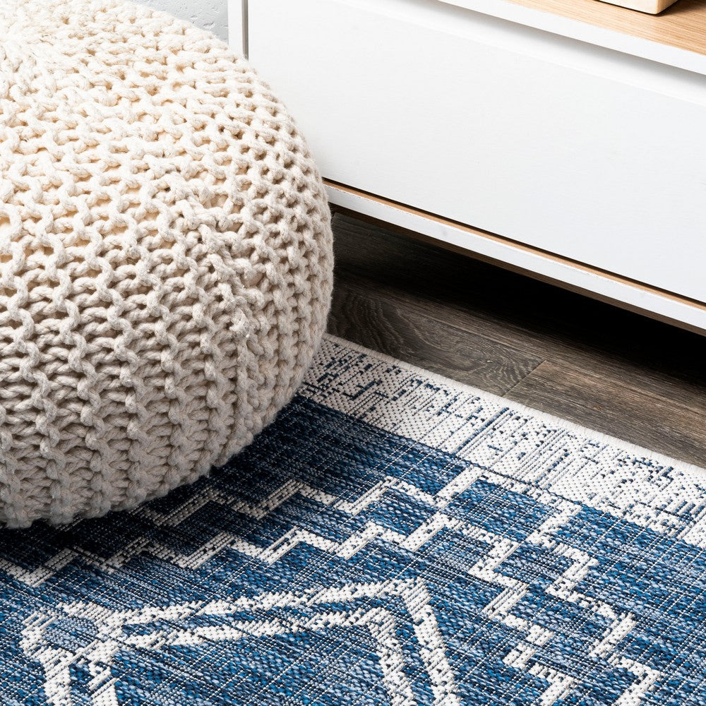 Faro Marokko Diamond Tribal Medallion Indoor/Outdoor Area Rug