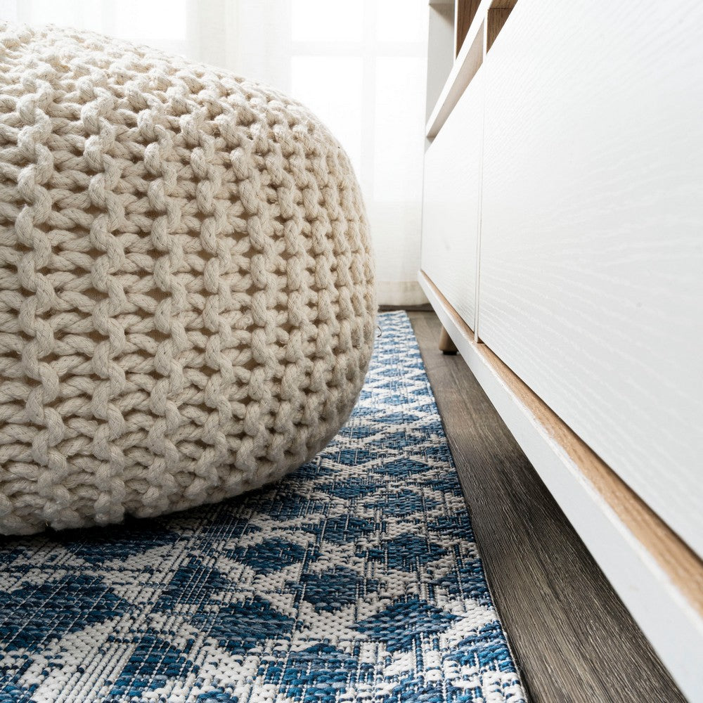 Faro Marokko Diamond Tribal Medallion Indoor/Outdoor Area Rug