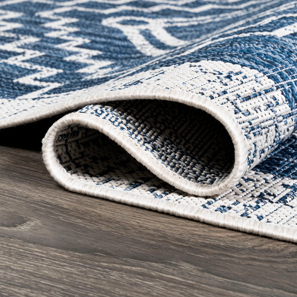 Faro Marokko Diamond Tribal Medallion Indoor/Outdoor Area Rug