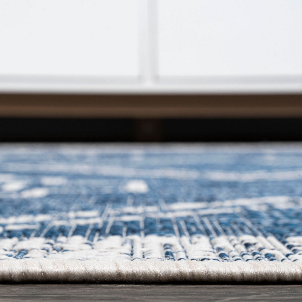 Faro Marokko Diamond Tribal Medallion Indoor/Outdoor Area Rug