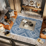 Faro Marokko Diamond Tribal Medallion Indoor/Outdoor Area Rug