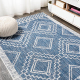 Faro Marokko Diamond Tribal Medallion Indoor/Outdoor Area Rug