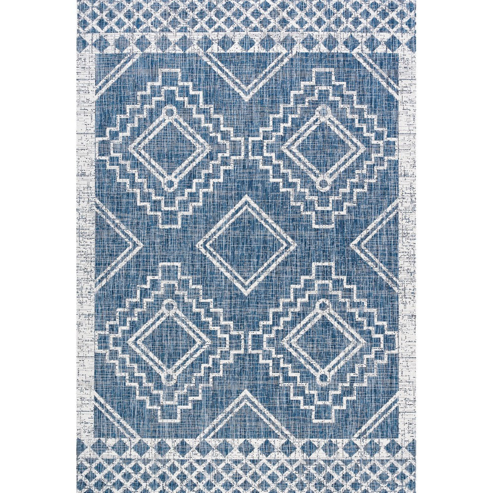 Faro Marokko Diamond Tribal Medallion Indoor/Outdoor Area Rug