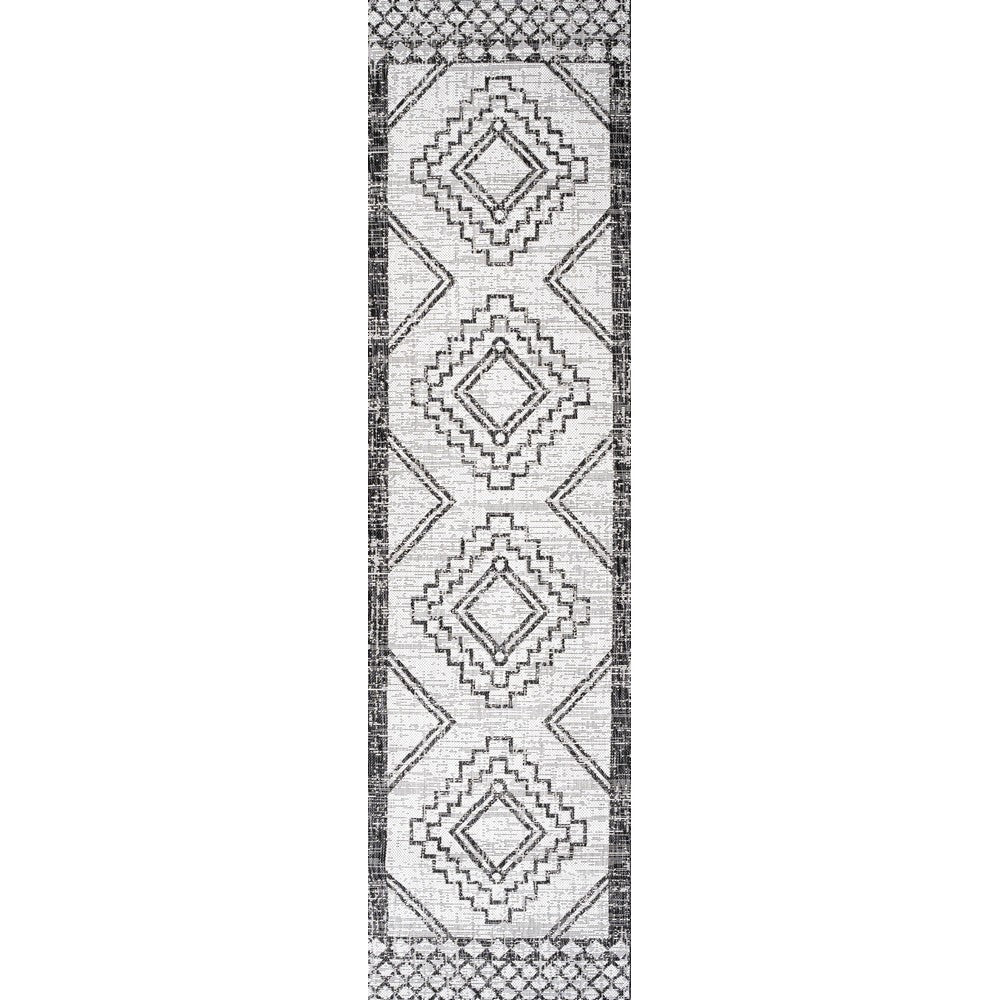 Faro Marokko Diamond Tribal Medallion Indoor/Outdoor Area Rug