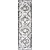 Faro Marokko Diamond Tribal Medallion Indoor/Outdoor Area Rug
