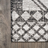 Faro Marokko Diamond Tribal Medallion Indoor/Outdoor Area Rug