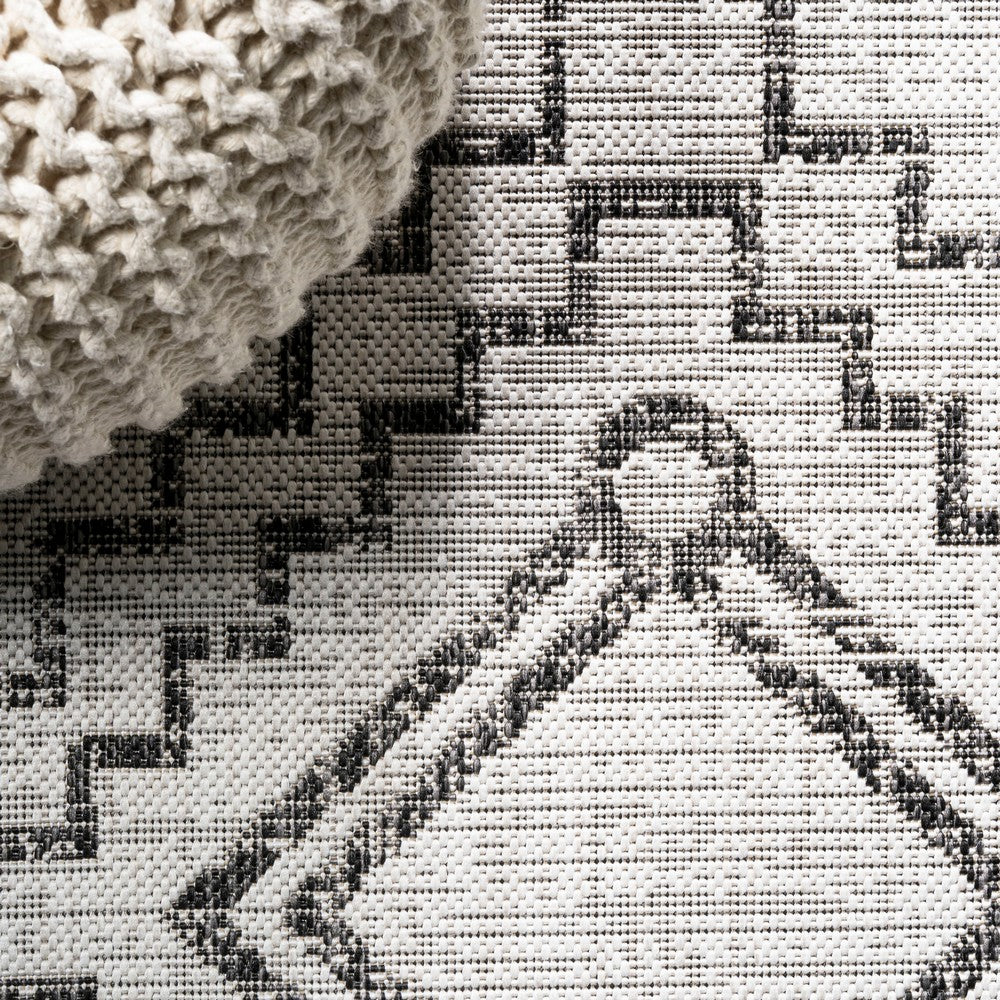 Faro Marokko Diamond Tribal Medallion Indoor/Outdoor Area Rug