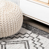 Faro Marokko Diamond Tribal Medallion Indoor/Outdoor Area Rug