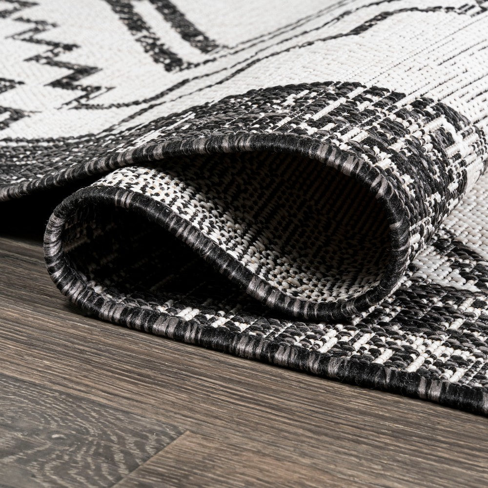 Faro Marokko Diamond Tribal Medallion Indoor/Outdoor Area Rug