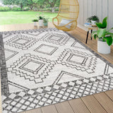Faro Marokko Diamond Tribal Medallion Indoor/Outdoor Area Rug