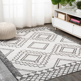 Faro Marokko Diamond Tribal Medallion Indoor/Outdoor Area Rug