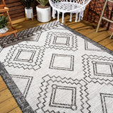 Faro Marokko Diamond Tribal Medallion Indoor/Outdoor Area Rug