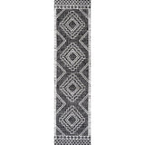 Faro Marokko Diamond Tribal Medallion Indoor/Outdoor Area Rug