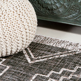Faro Marokko Diamond Tribal Medallion Indoor/Outdoor Area Rug