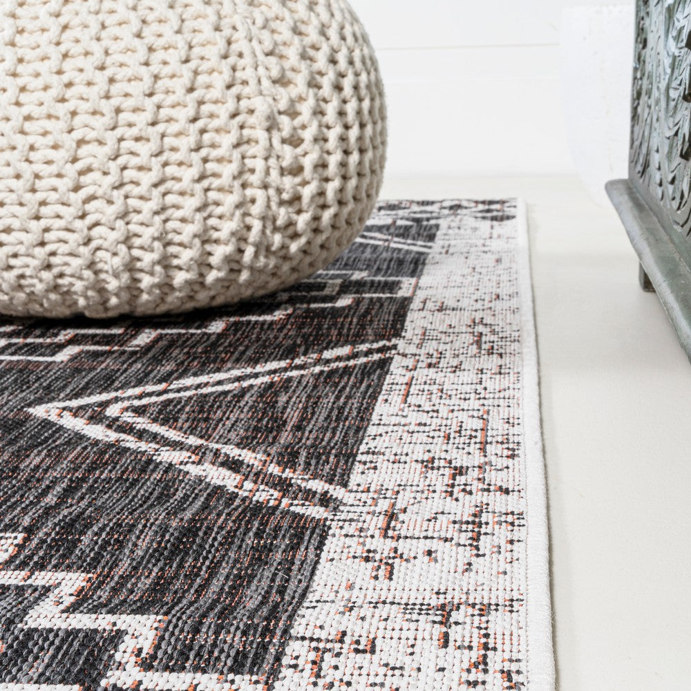 Faro Marokko Diamond Tribal Medallion Indoor/Outdoor Area Rug