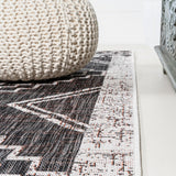 Faro Marokko Diamond Tribal Medallion Indoor/Outdoor Area Rug