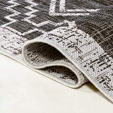 Faro Marokko Diamond Tribal Medallion Indoor/Outdoor Area Rug
