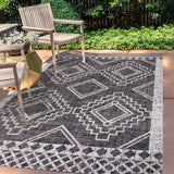 Faro Marokko Diamond Tribal Medallion Indoor/Outdoor Area Rug