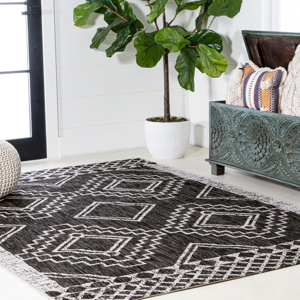 Faro Marokko Diamond Tribal Medallion Indoor/Outdoor Area Rug