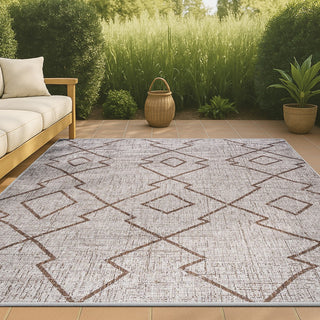 Funchat Carwa Tribal Diamond Trellis Indoor/Outdoor Area Rug