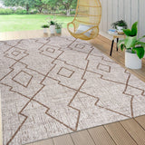 Funchat Carwa Tribal Diamond Trellis Indoor/Outdoor Area Rug
