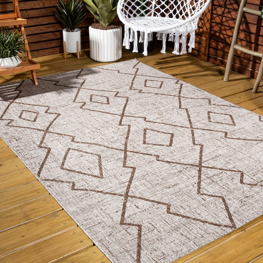 Funchat Carwa Tribal Diamond Trellis Indoor/Outdoor Area Rug