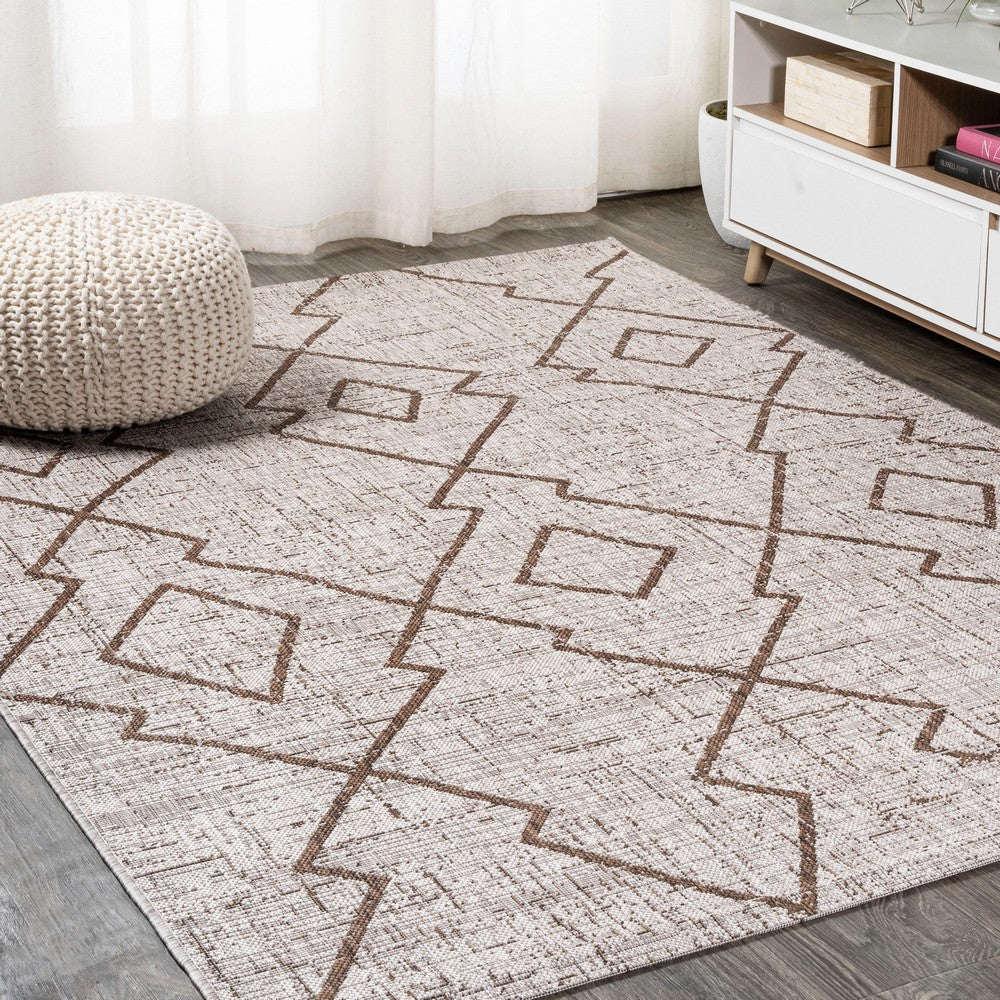 Funchat Carwa Tribal Diamond Trellis Indoor/Outdoor Area Rug