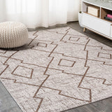 Funchat Carwa Tribal Diamond Trellis Indoor/Outdoor Area Rug