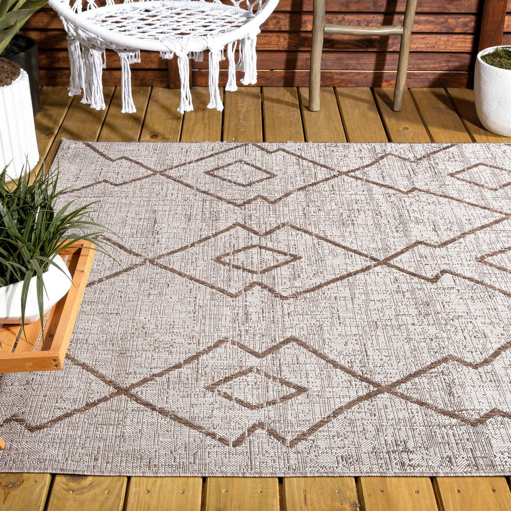 Funchat Carwa Tribal Diamond Trellis Indoor/Outdoor Area Rug