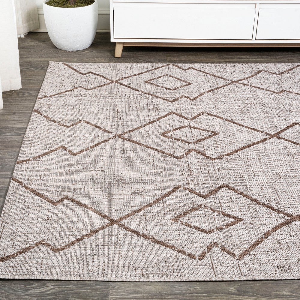 Funchat Carwa Tribal Diamond Trellis Indoor/Outdoor Area Rug