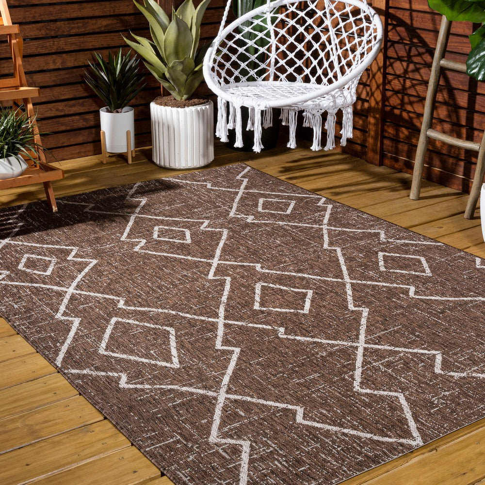 Funchat Carwa Tribal Diamond Trellis Indoor/Outdoor Area Rug