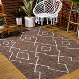 Funchat Carwa Tribal Diamond Trellis Indoor/Outdoor Area Rug