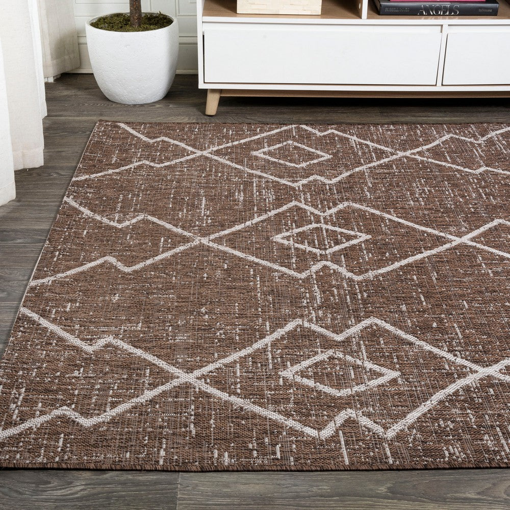 Funchat Carwa Tribal Diamond Trellis Indoor/Outdoor Area Rug