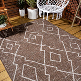 Funchat Carwa Tribal Diamond Trellis Indoor/Outdoor Area Rug